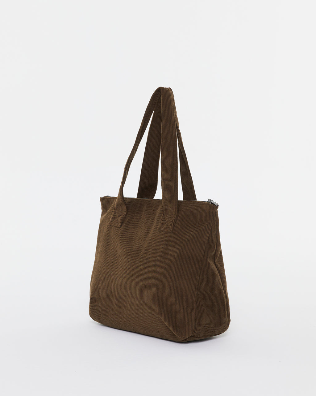 Bolso de mano de mujer de pana con cremallera