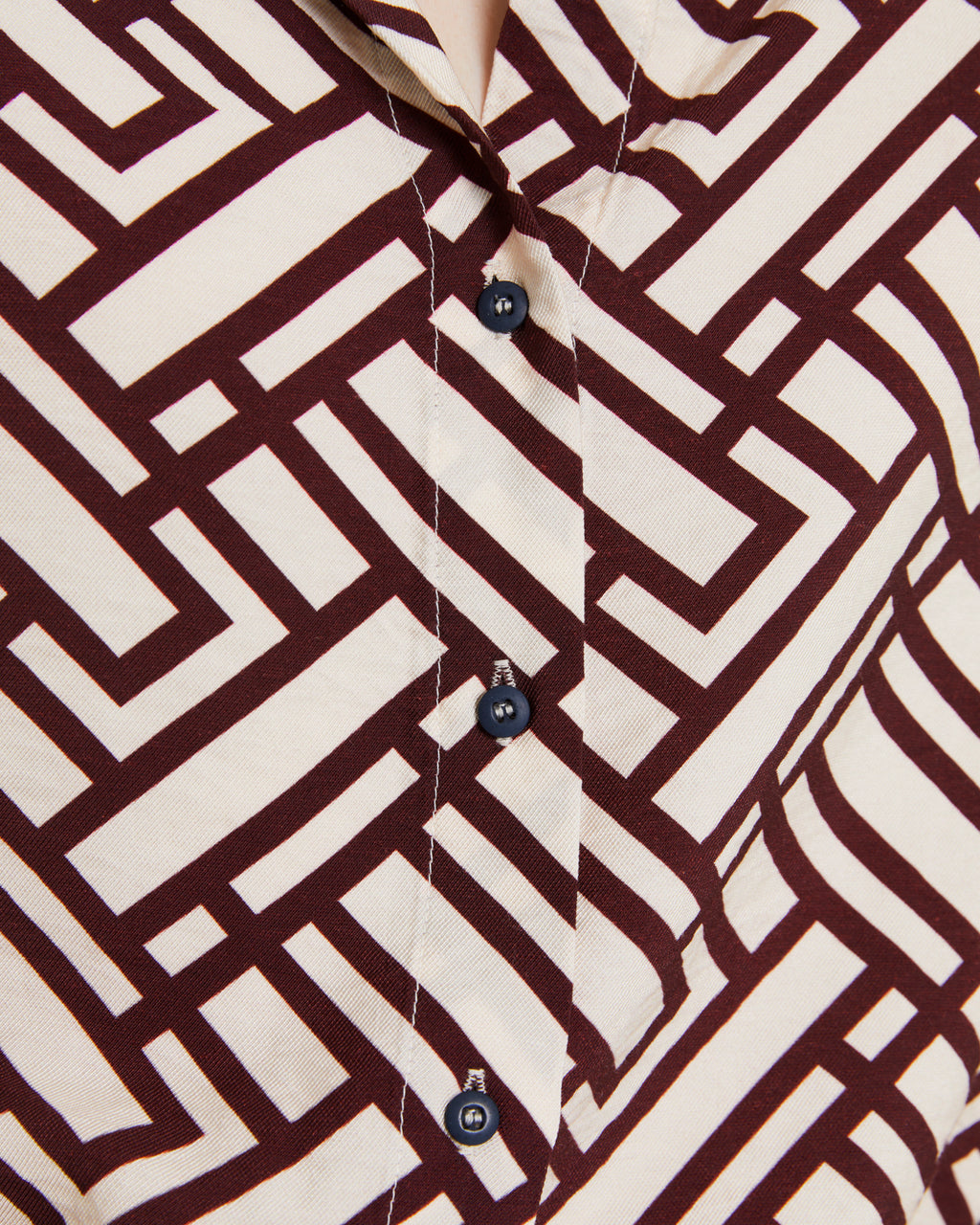 Camisa de mujer estampada de manga larga