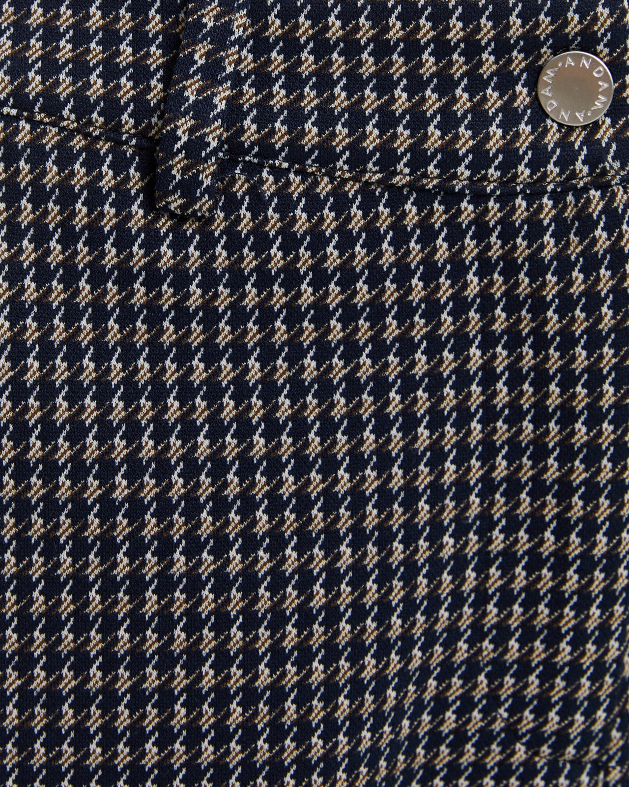 Pantalón ancho de mujer tobillero punto estampado