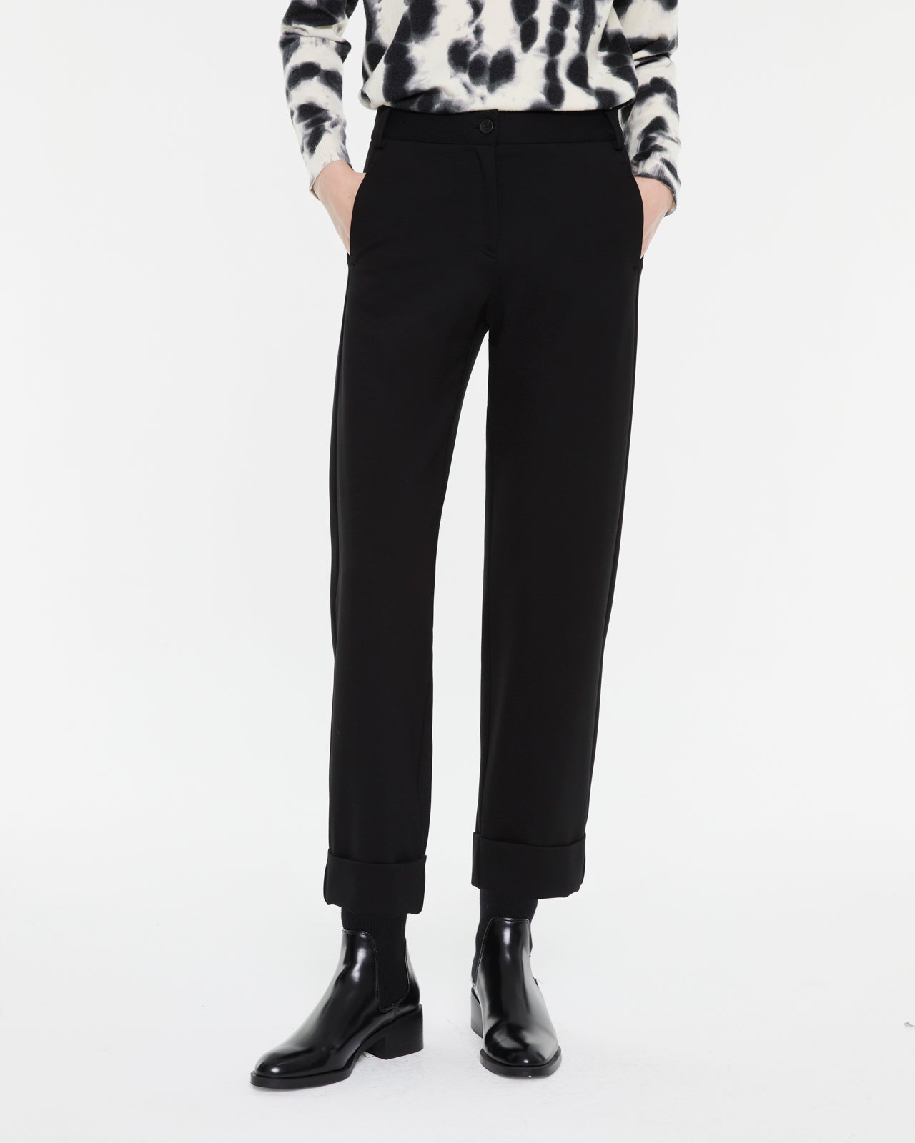 Karottenhose für Damen mit elastischem Bund