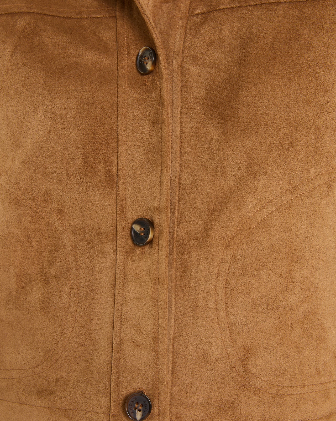 Kurze Damenjacke aus gefüttertem Öko-Wildleder