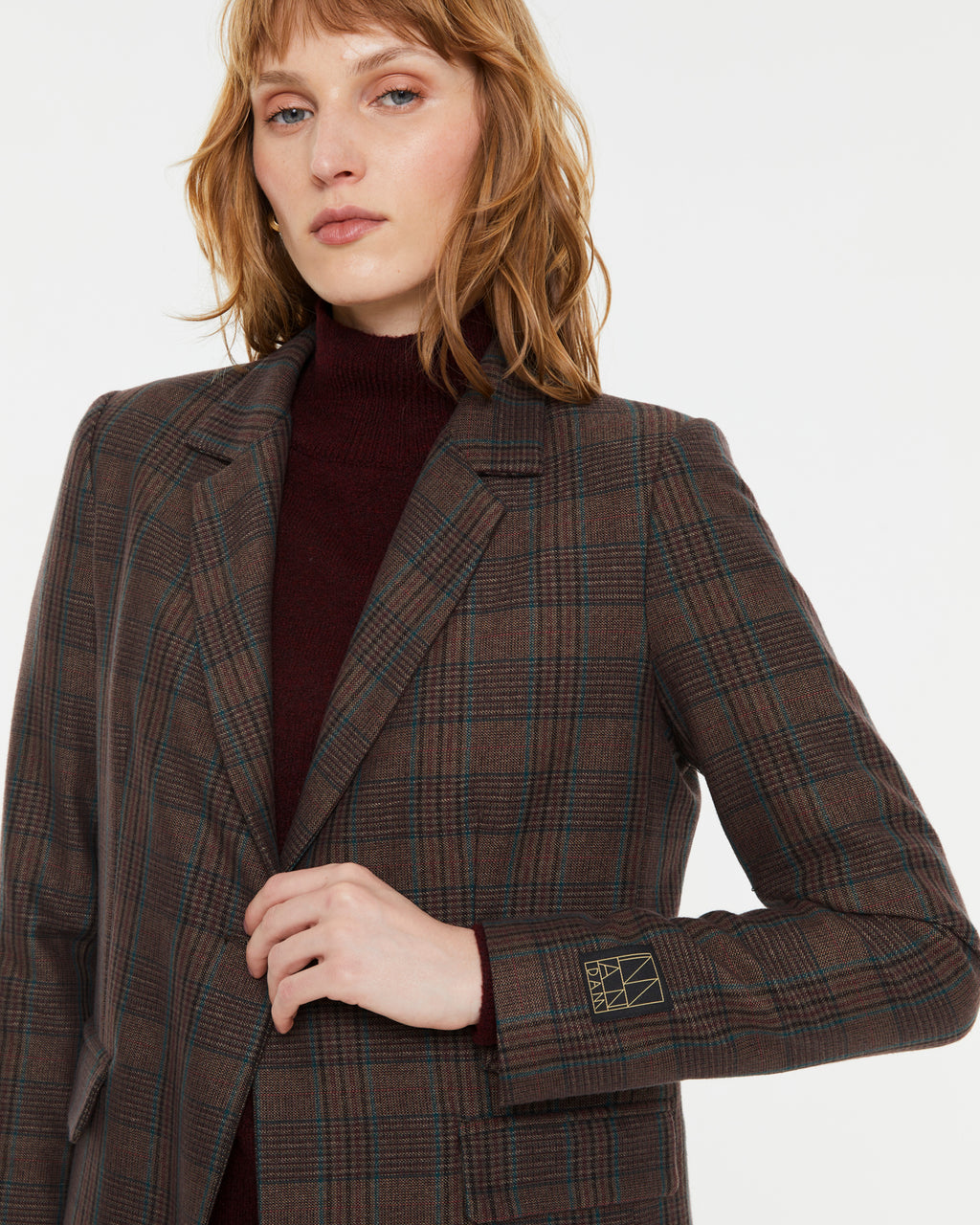 Damenblazer mit Karomuster