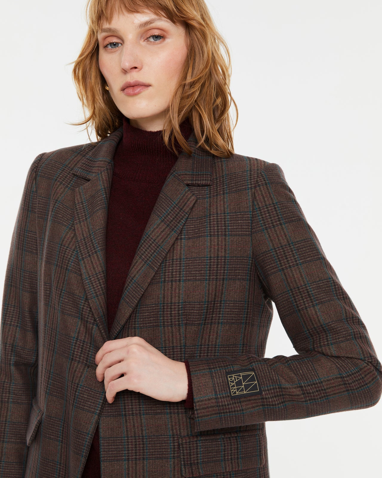 Damenblazer mit Karomuster
