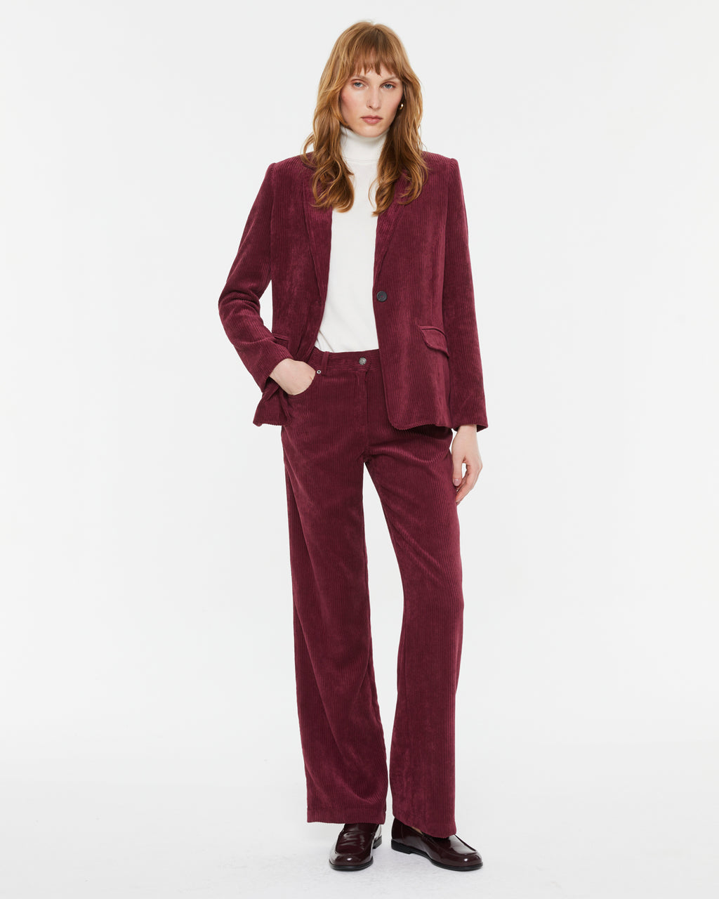 Blazer de mujer de pana forrada