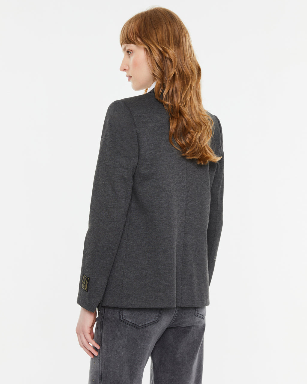 Blazer de mujer en punto liso forrada