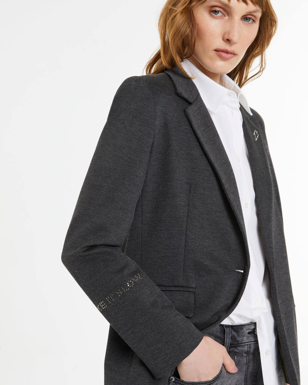 Blazer de mujer en punto liso forrada