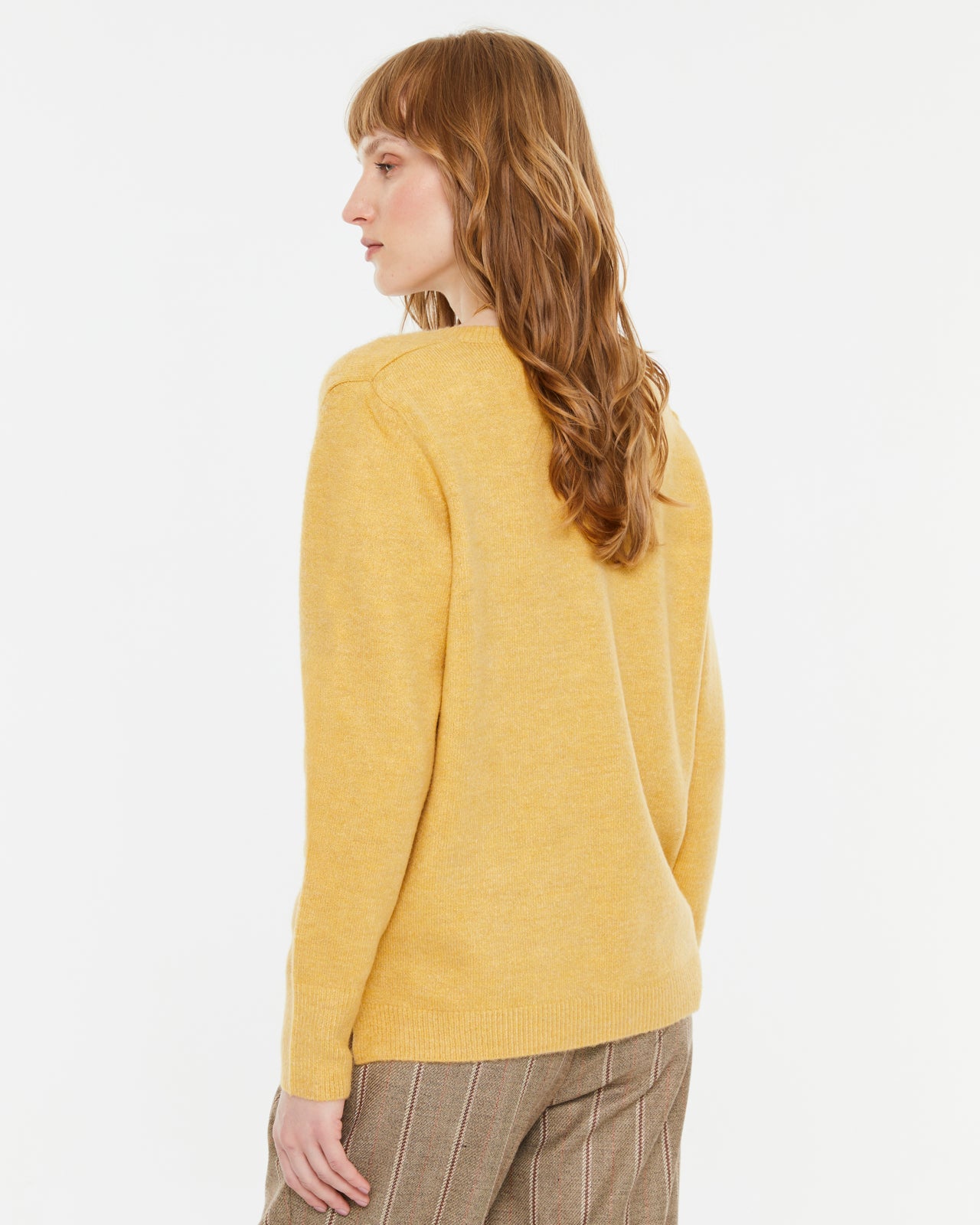 Jersey de mujer básico cuello pico