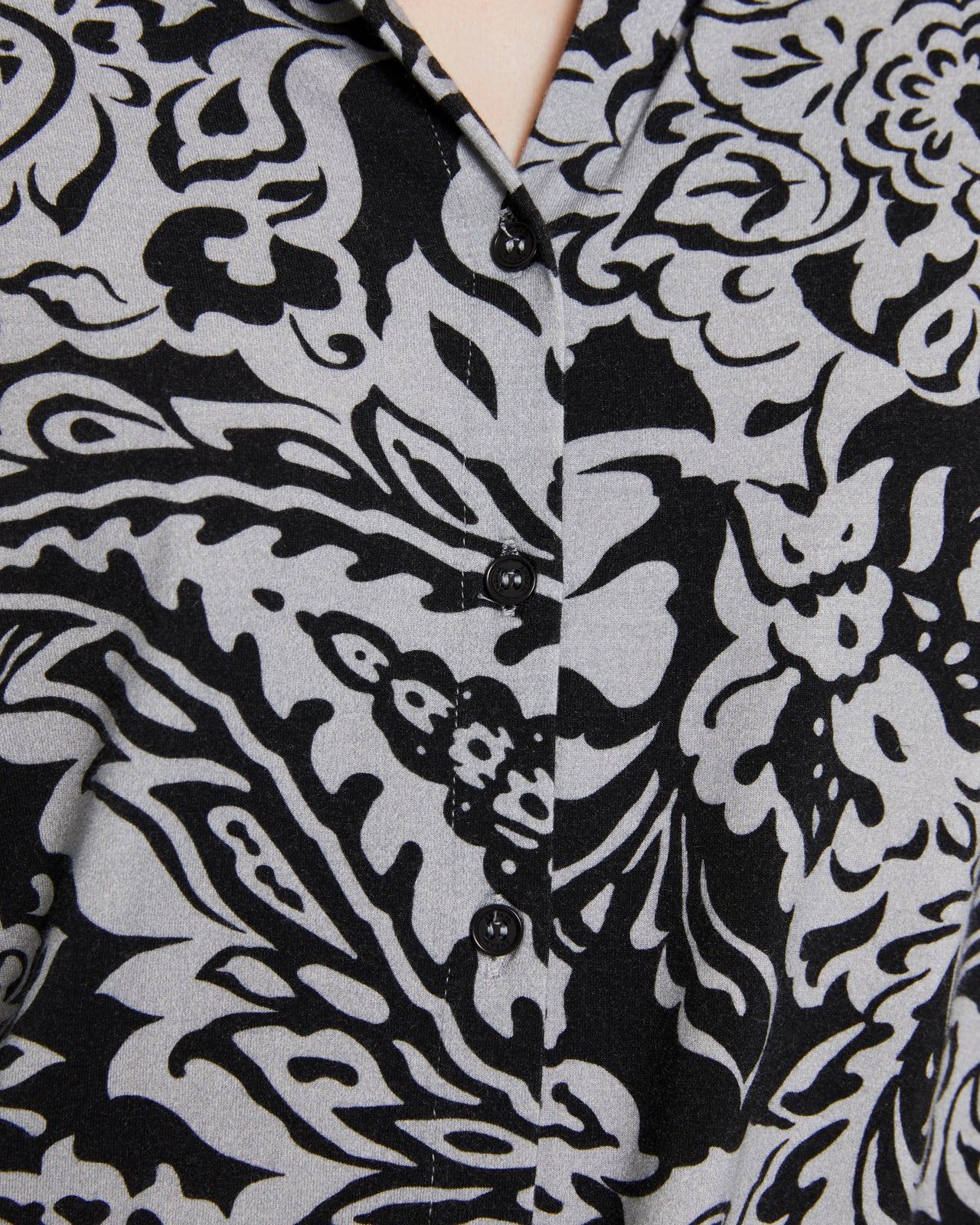 Camisa de mujer estampada de punto