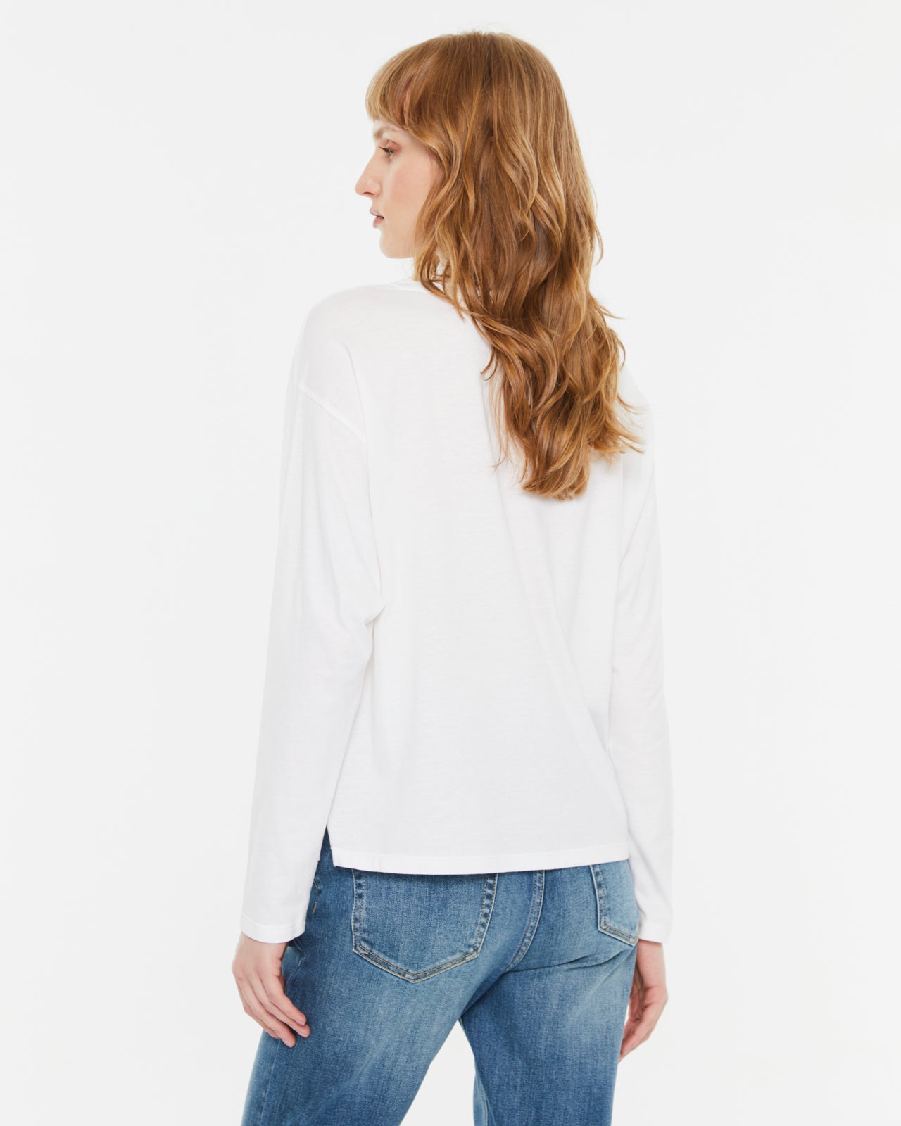 Langärmliges Damen-T-Shirt mit Frontprint