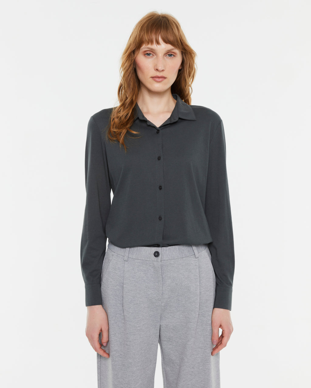 Camisa de mujer en punto liso