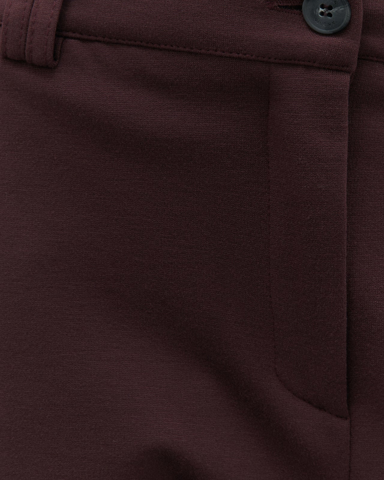 Pantalón recto de mujer punto roma cintura elástica