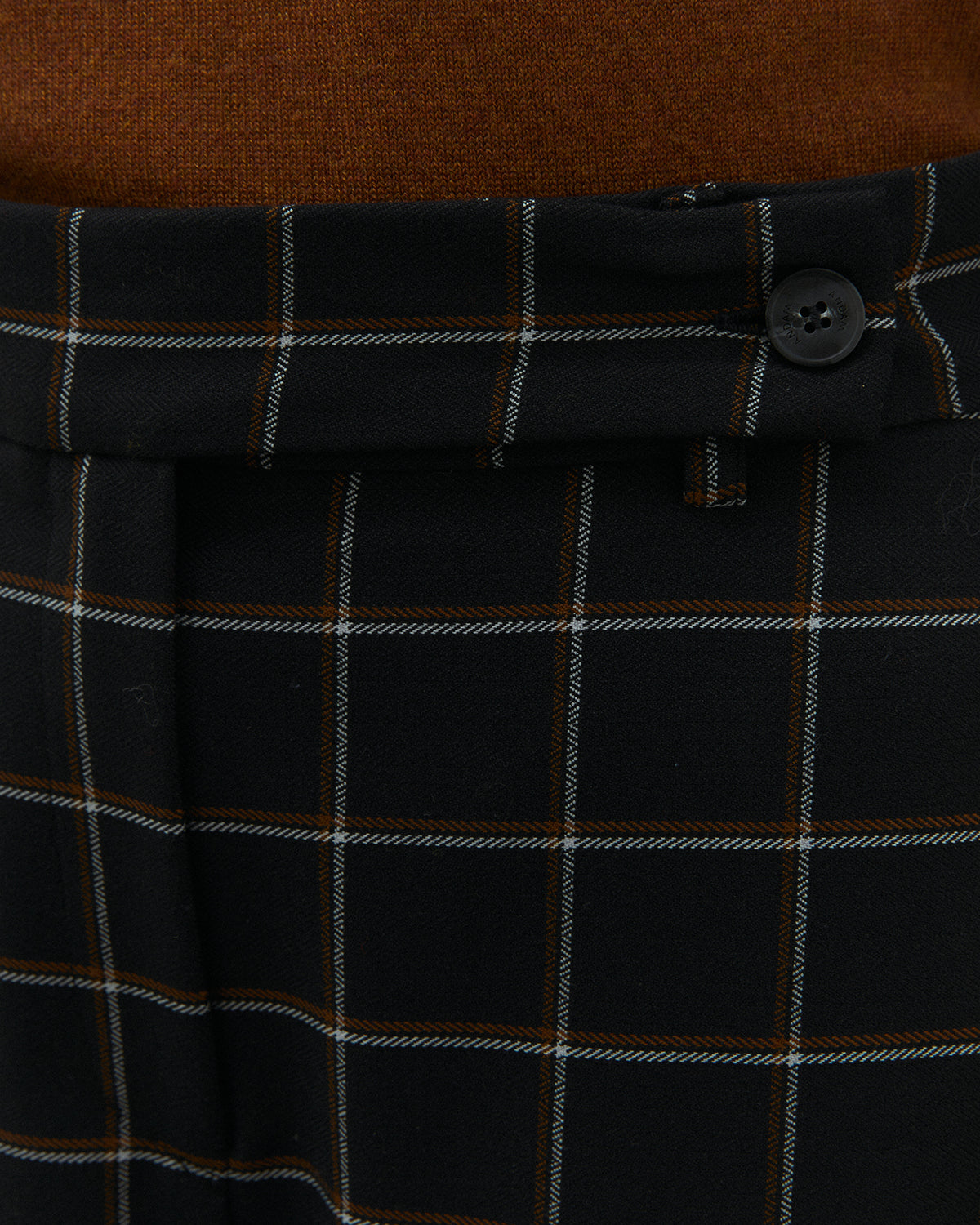 Pantalón ancho de mujer estampado cuadros