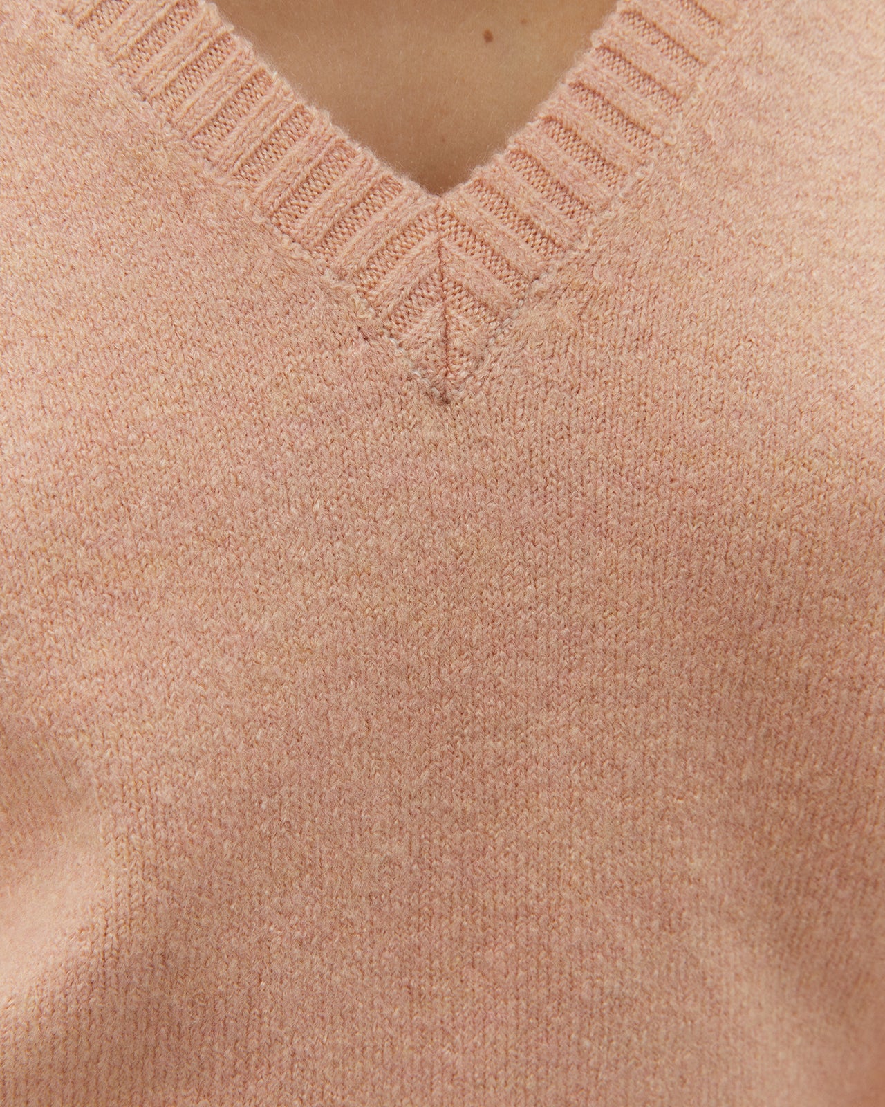 Jersey de mujer básico cuello pico