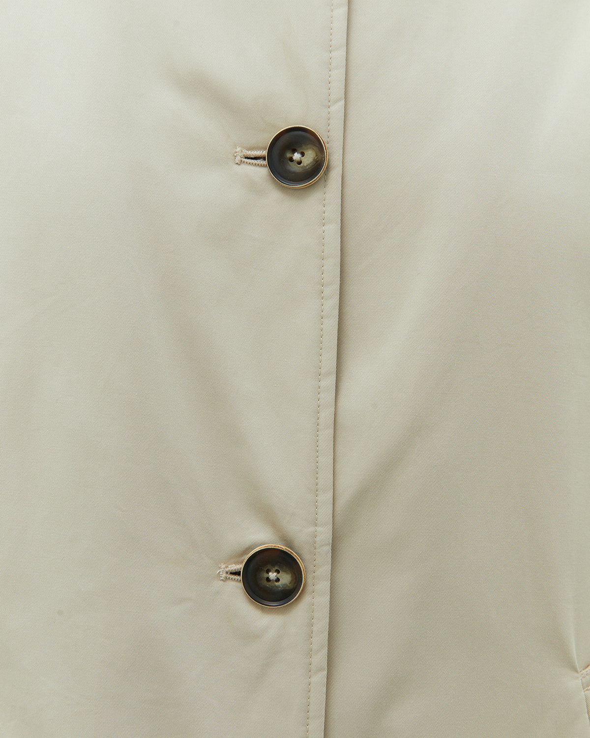 Gabardina larga de mujer acolchada cuello contrastado