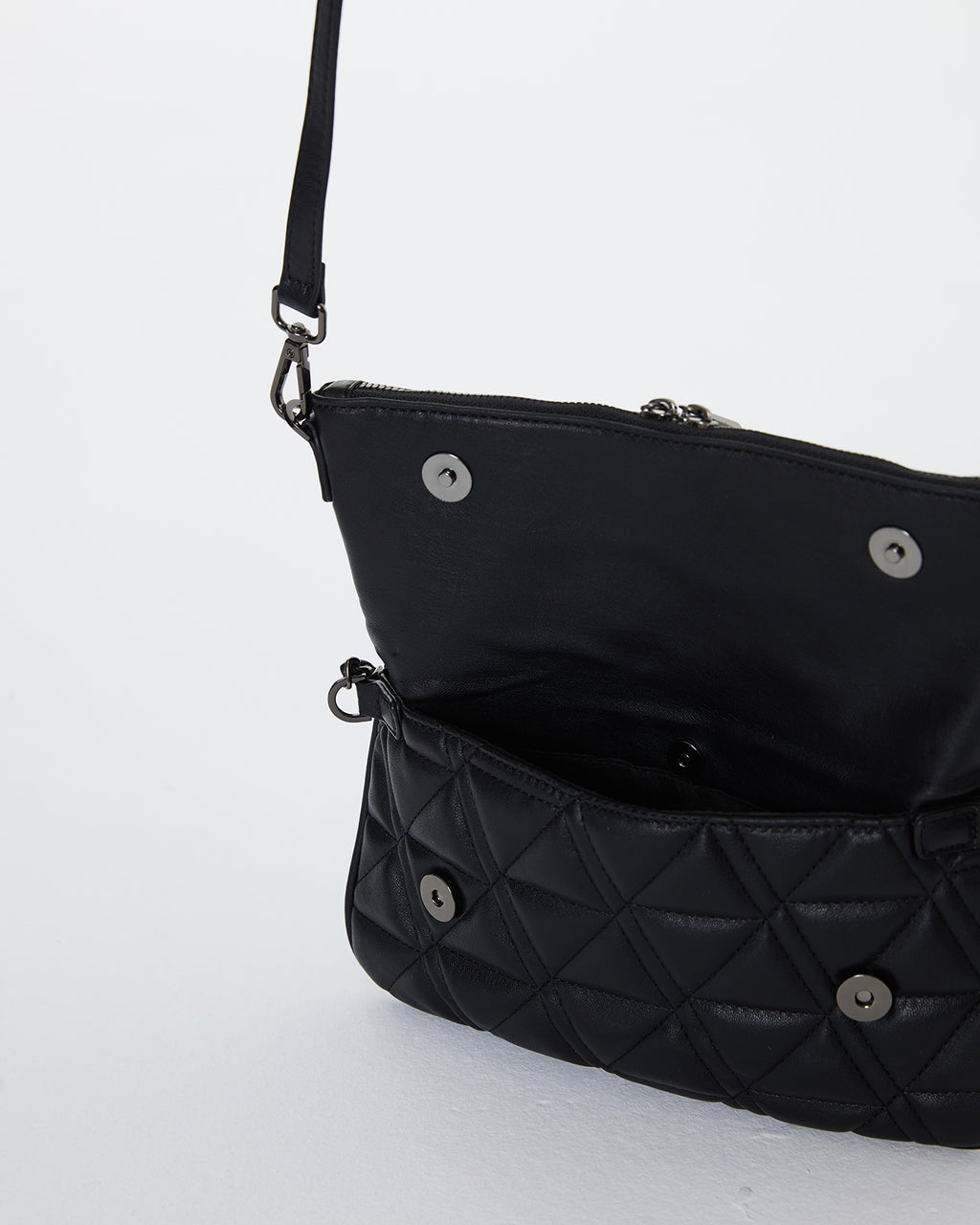 Small women's flap shoulder bag.