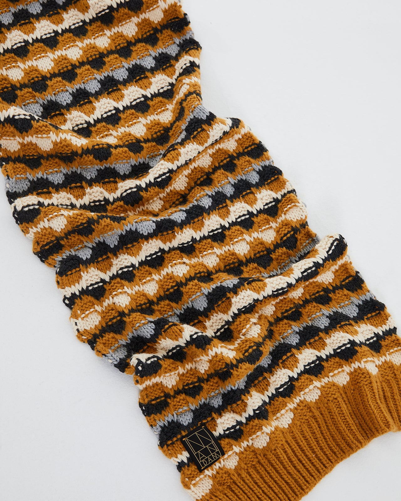 Women's knitted scarf.