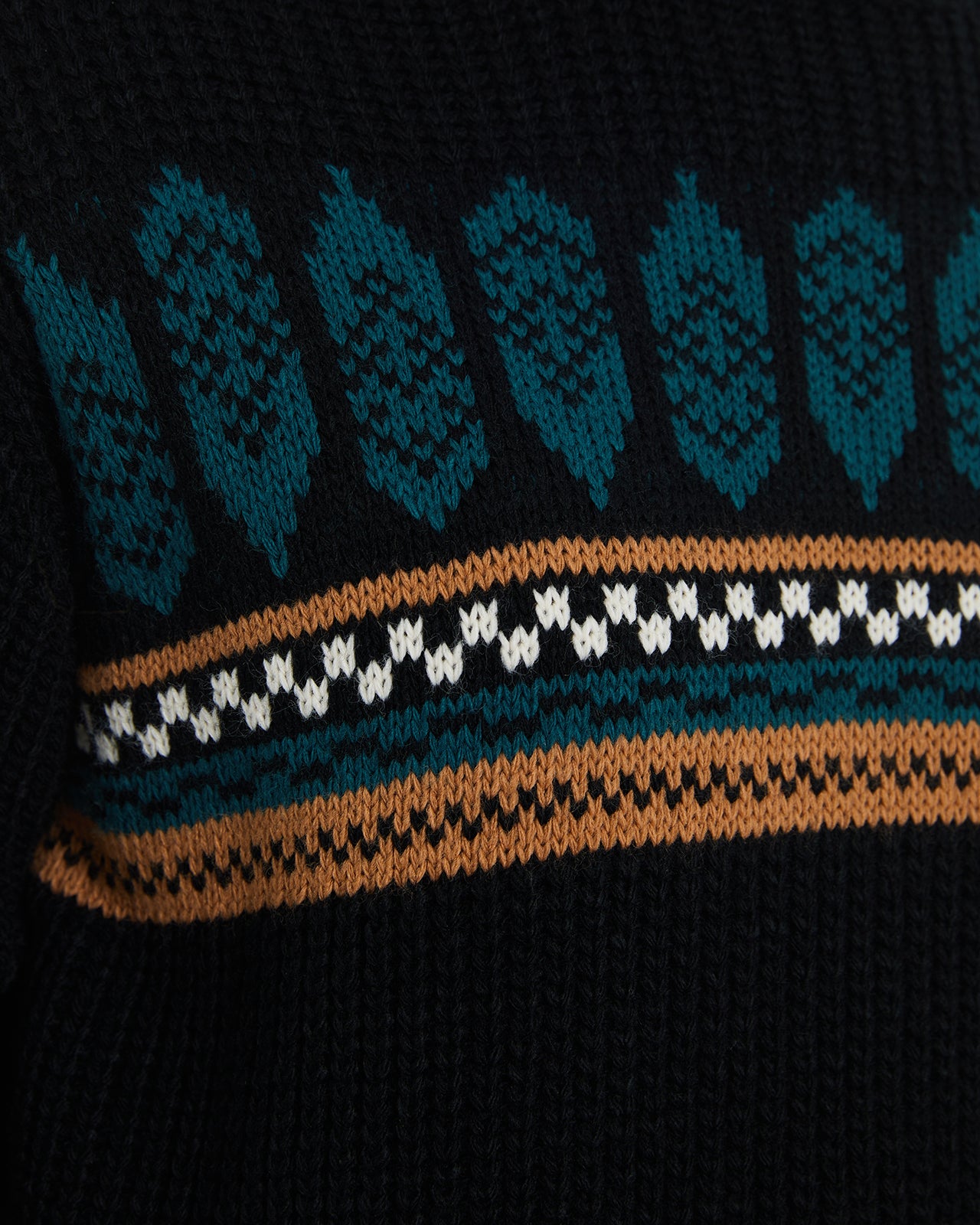 Women's jacquard sweater.