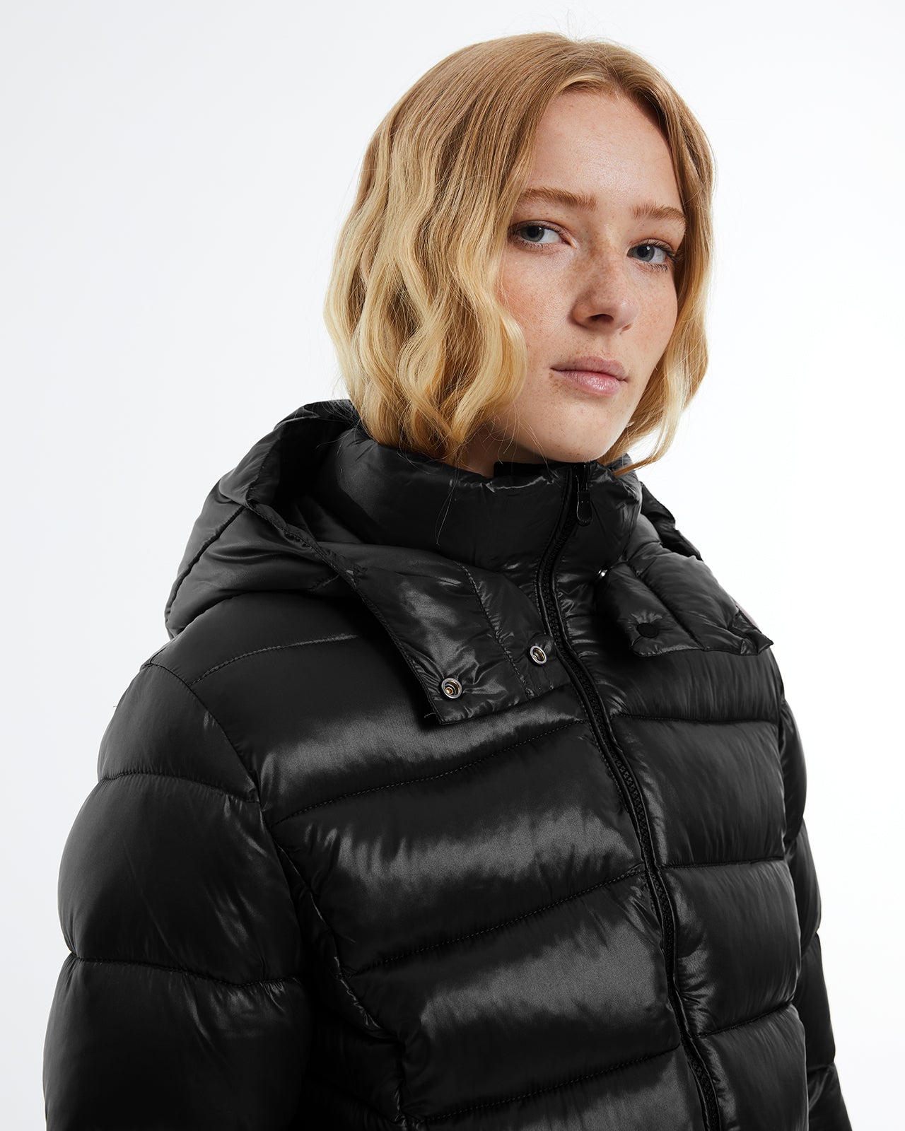 Quilted women's parka. Lined.