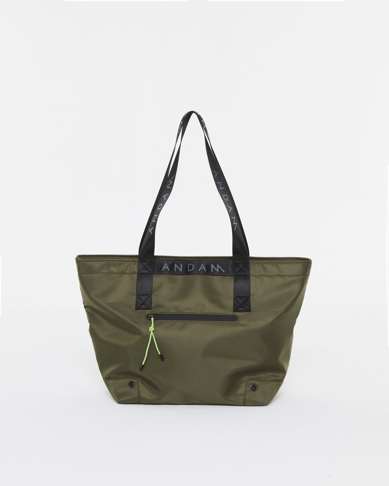 Women's canvas tote bag with zipper