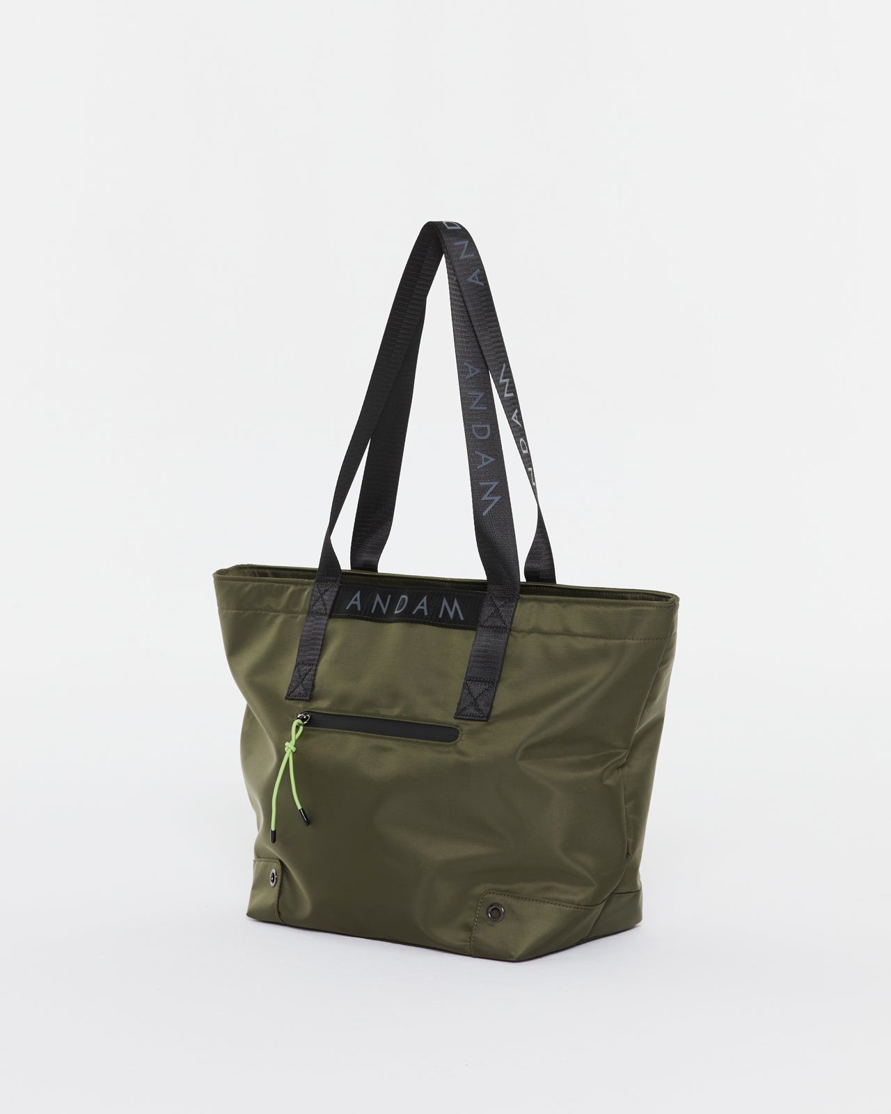 Women's canvas tote bag with zipper