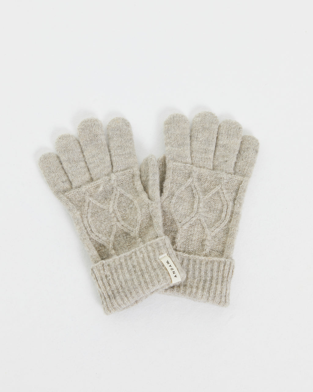 Damen Strickhandschuhe mit Flechtstruktur