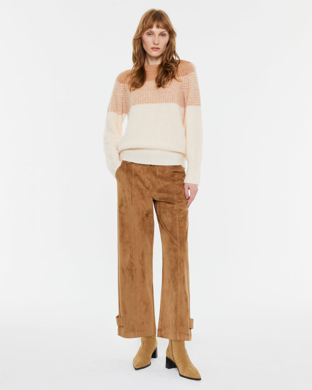 Pantalón ancho de mujer tobillero ante ecológico