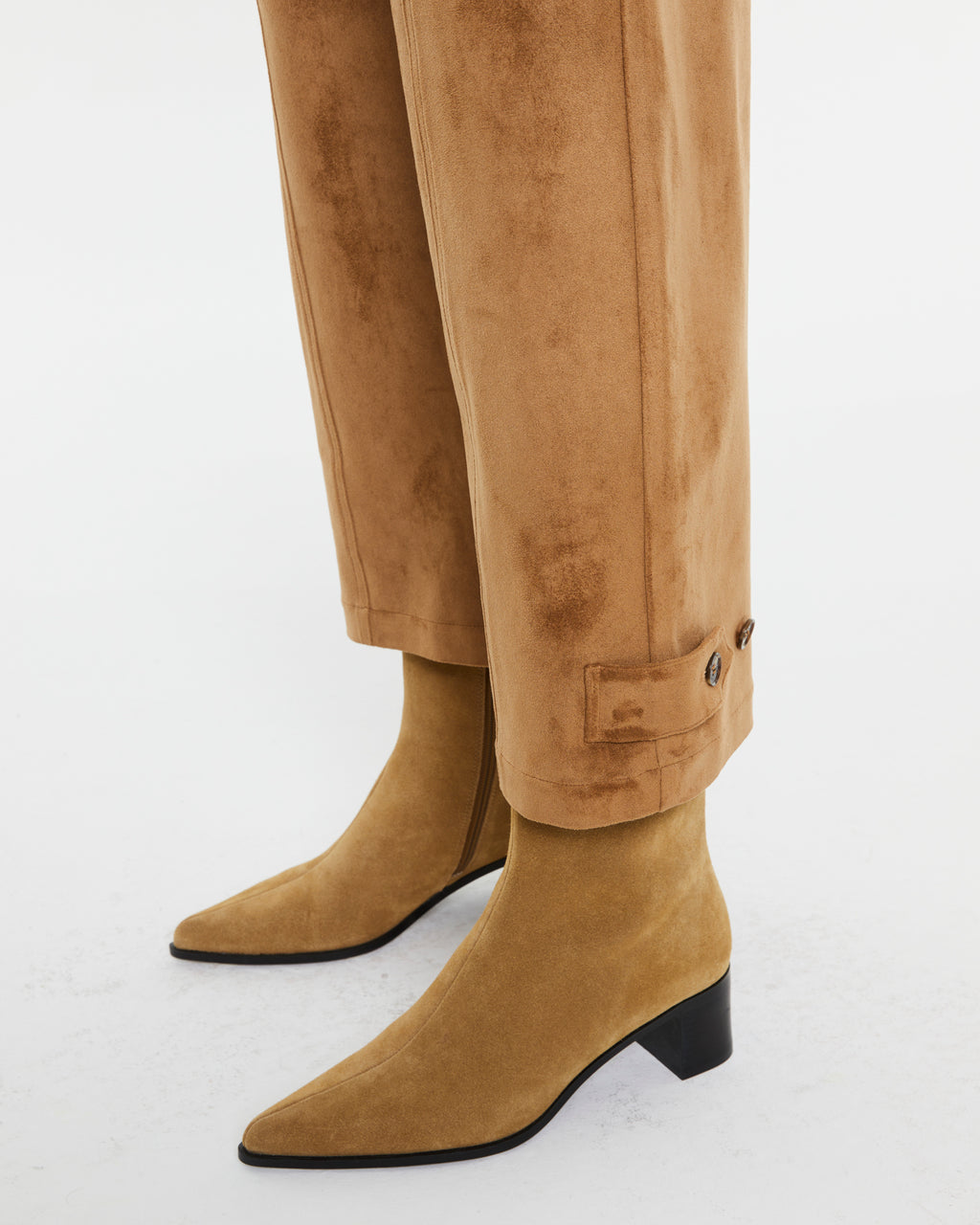 Pantalón ancho de mujer tobillero ante ecológico