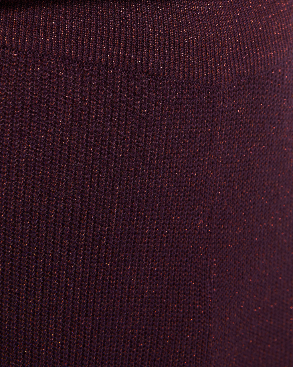 Gerade Hose aus Lurex-Strick mit elastischem Bund