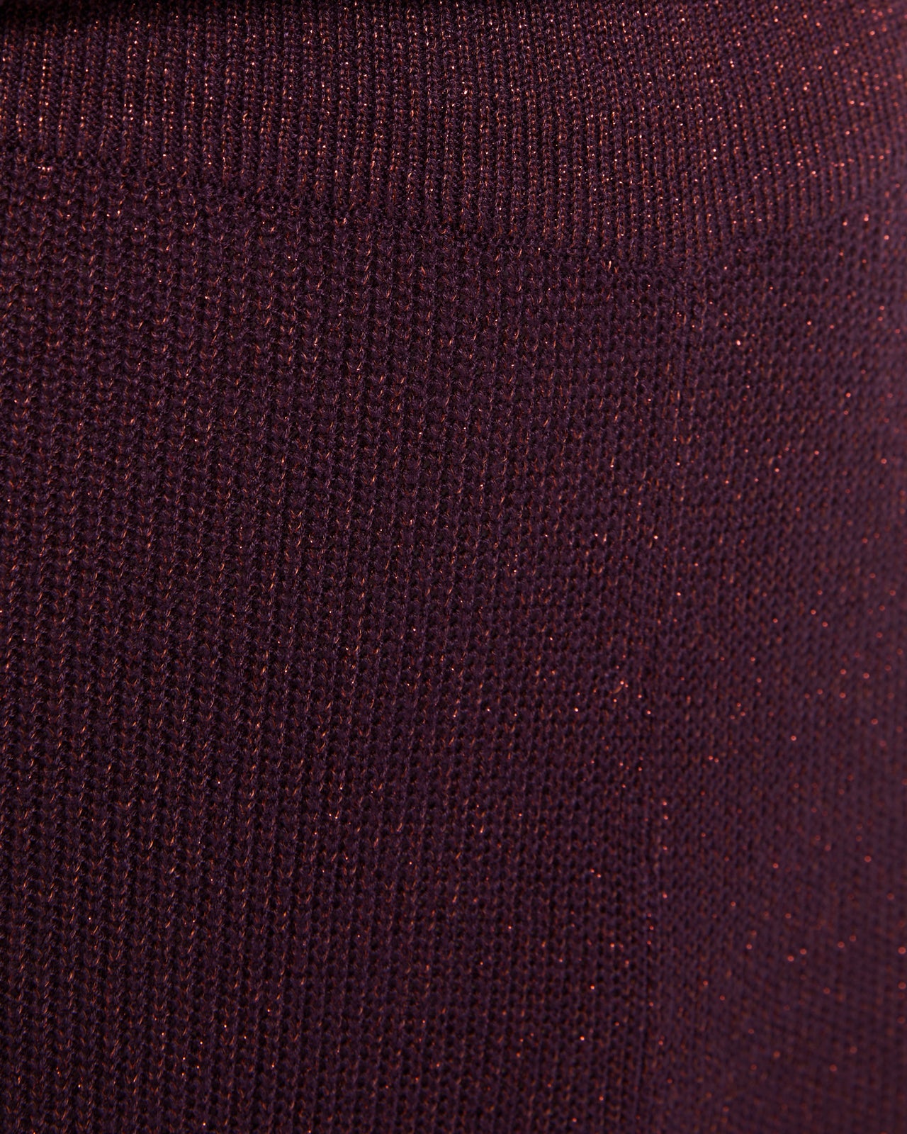 Gerade Hose aus Lurex-Strick mit elastischem Bund