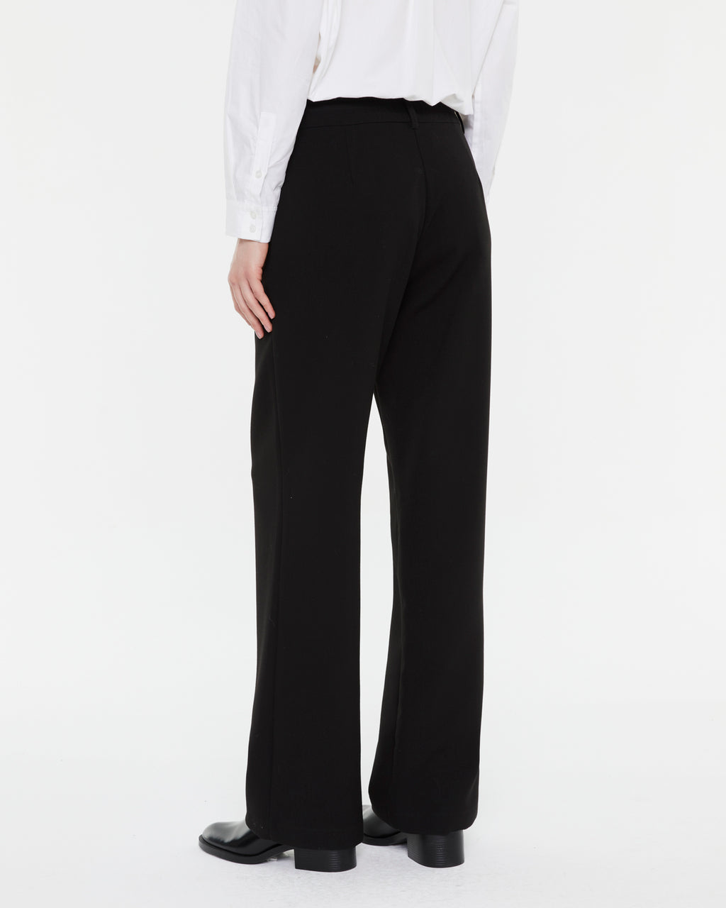 Pantalón ancho de mujer tiro alto cintura elástica