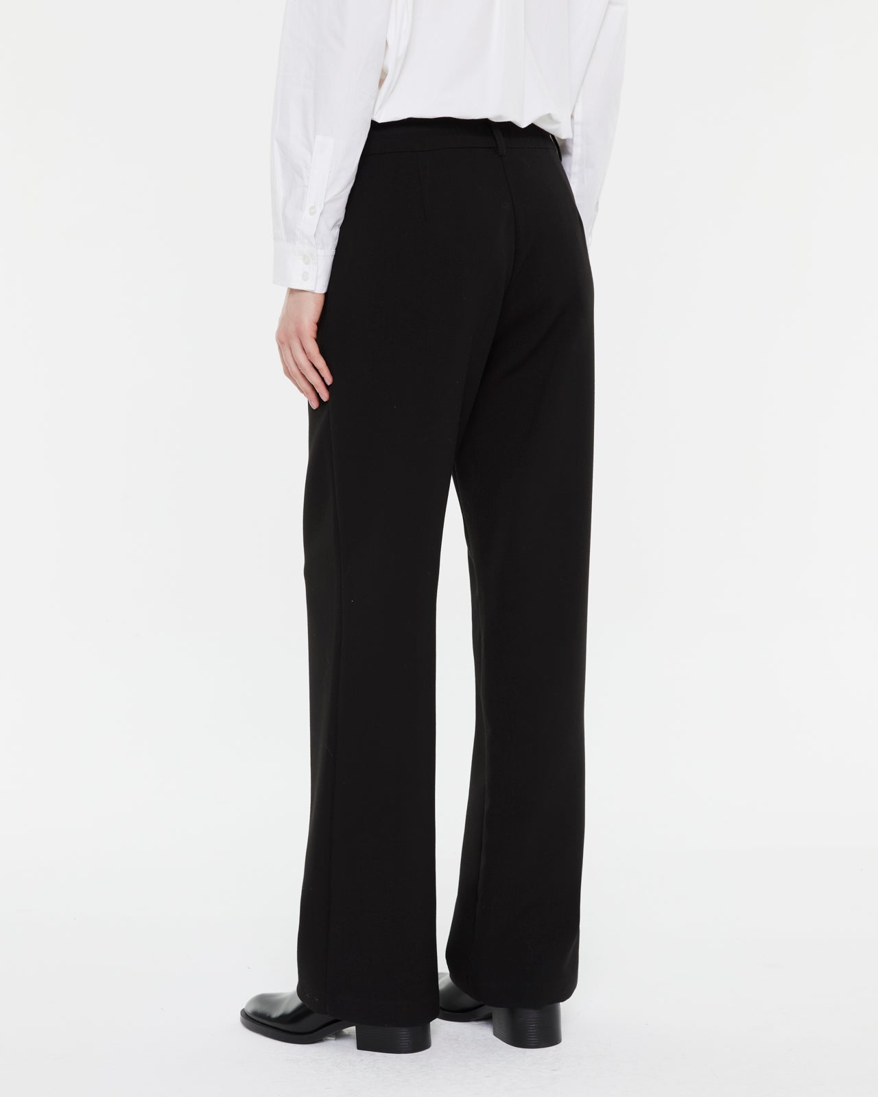 Pantalón ancho de mujer tiro alto cintura elástica