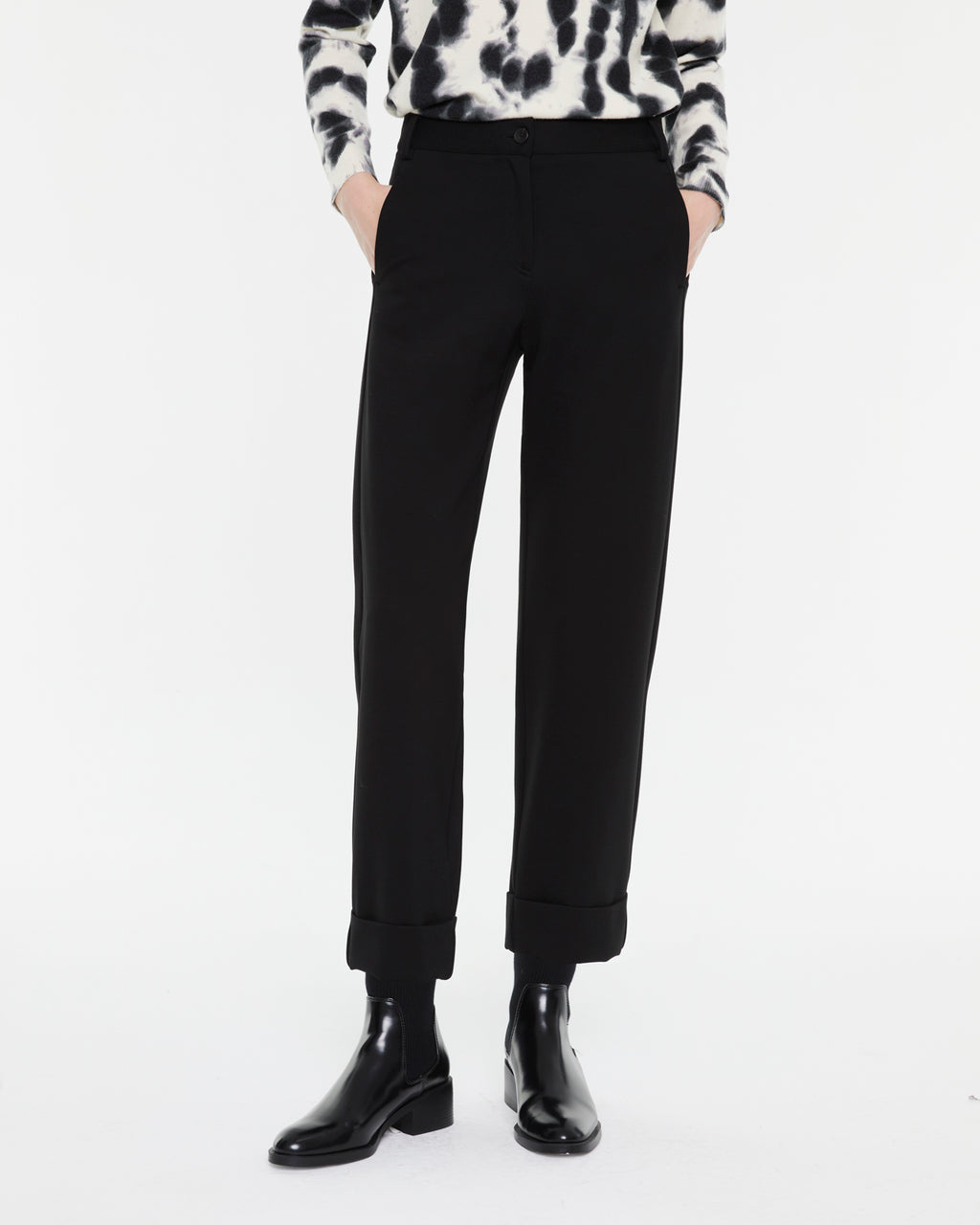 Karottenhose für Damen mit elastischem Bund