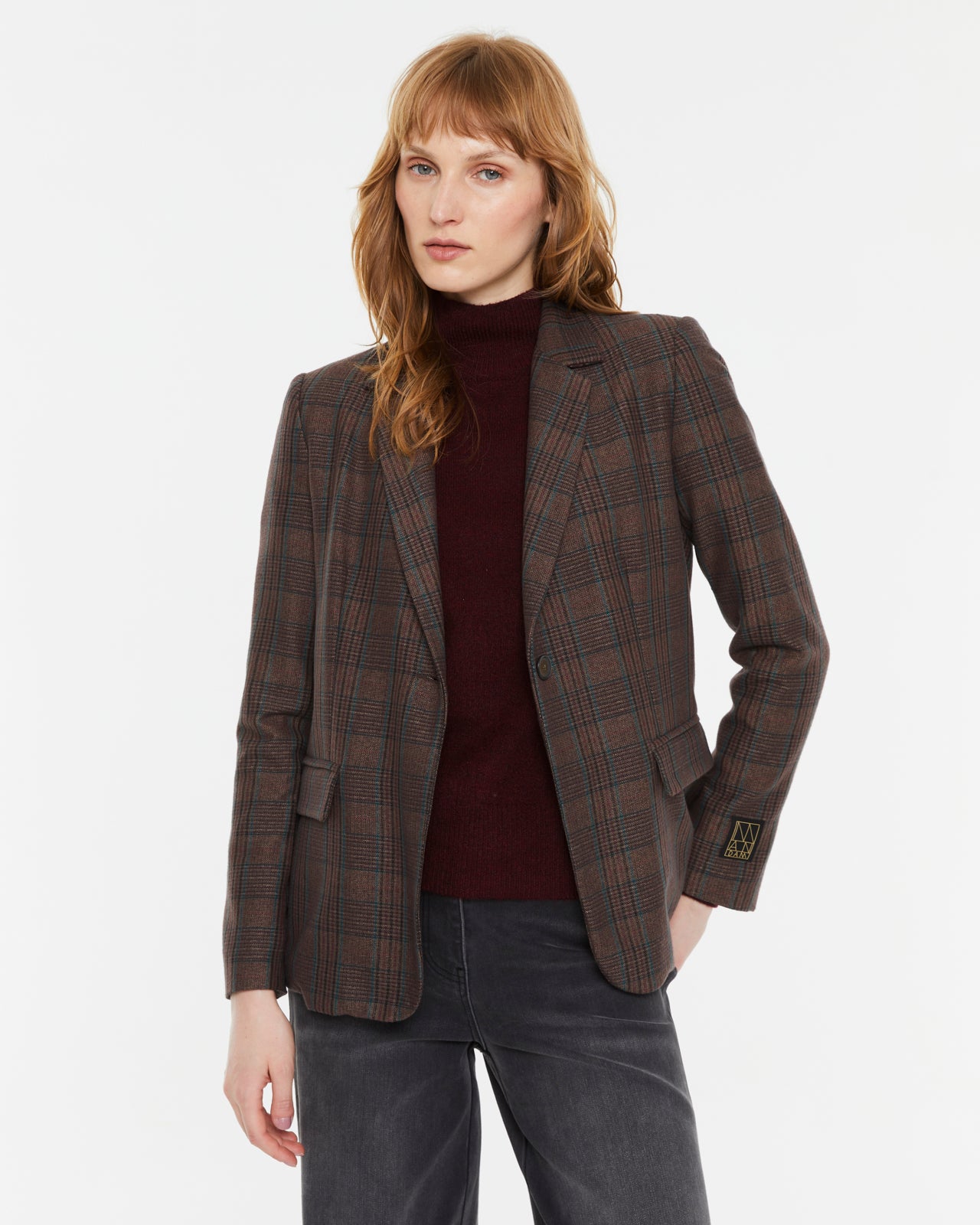 Damenblazer mit Karomuster