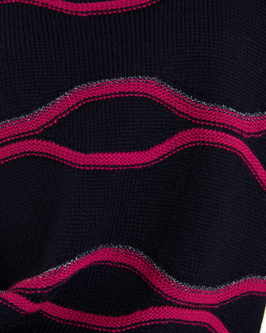 Jersey de mujer cuello redondo cenefas