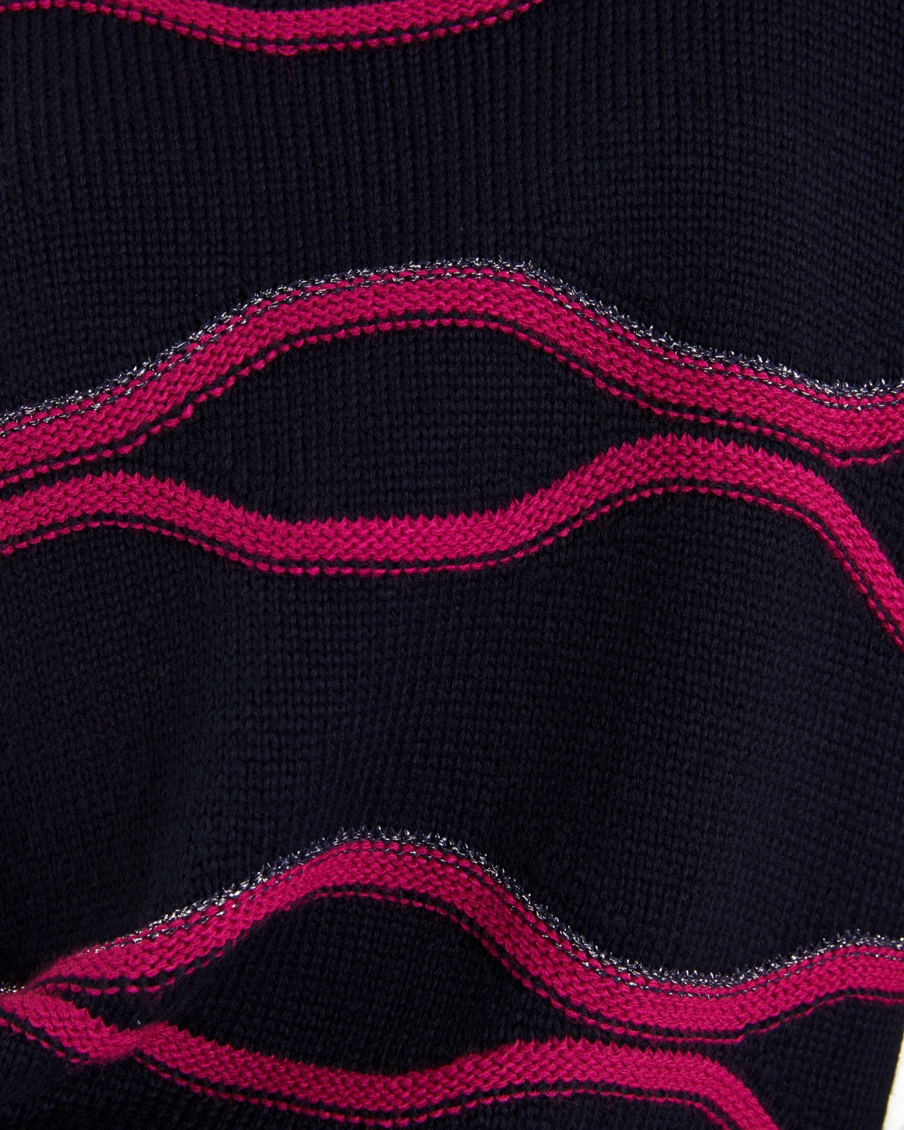 Jersey de mujer cuello redondo cenefas