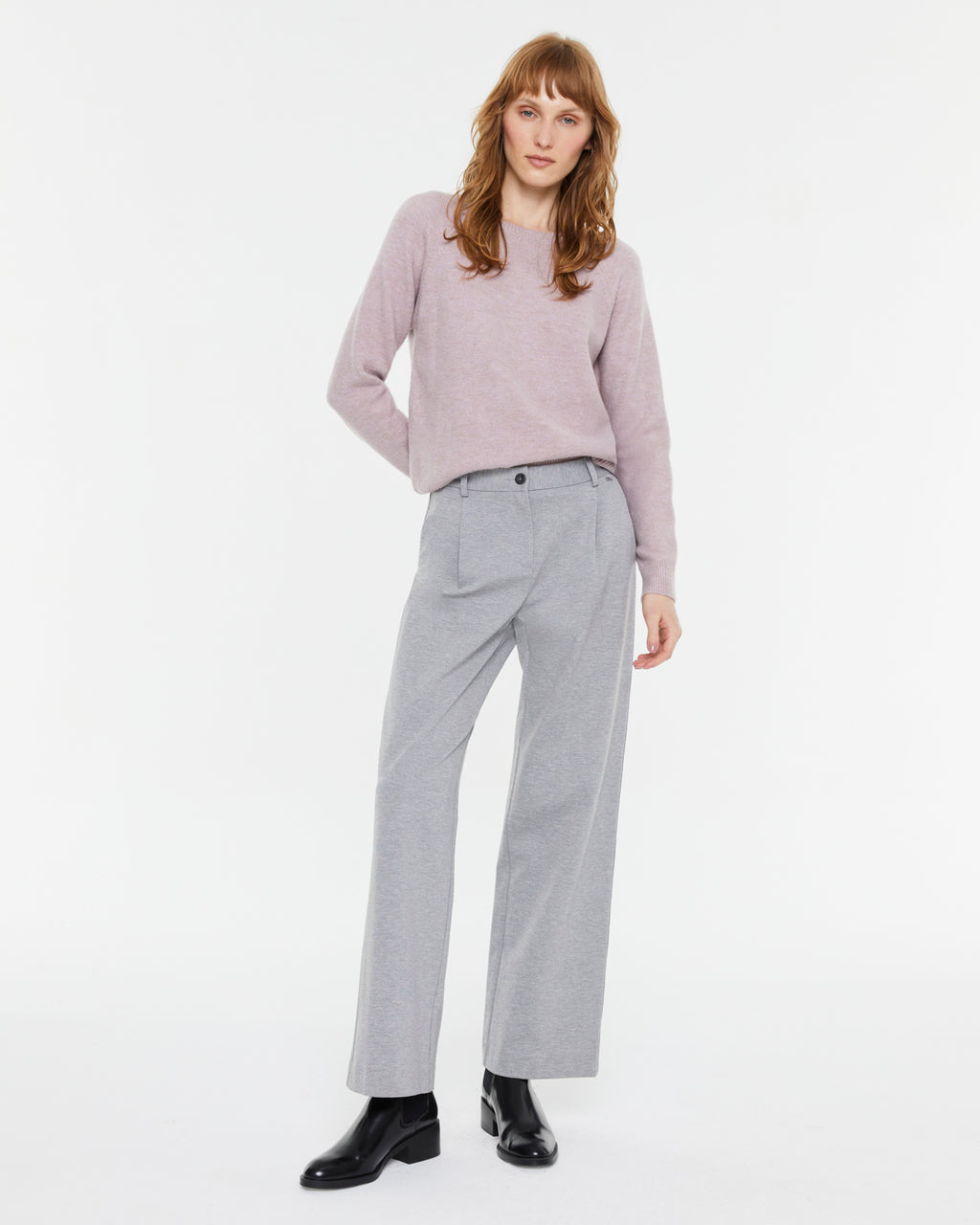Jersey de mujer cuello redondo manga ranglán