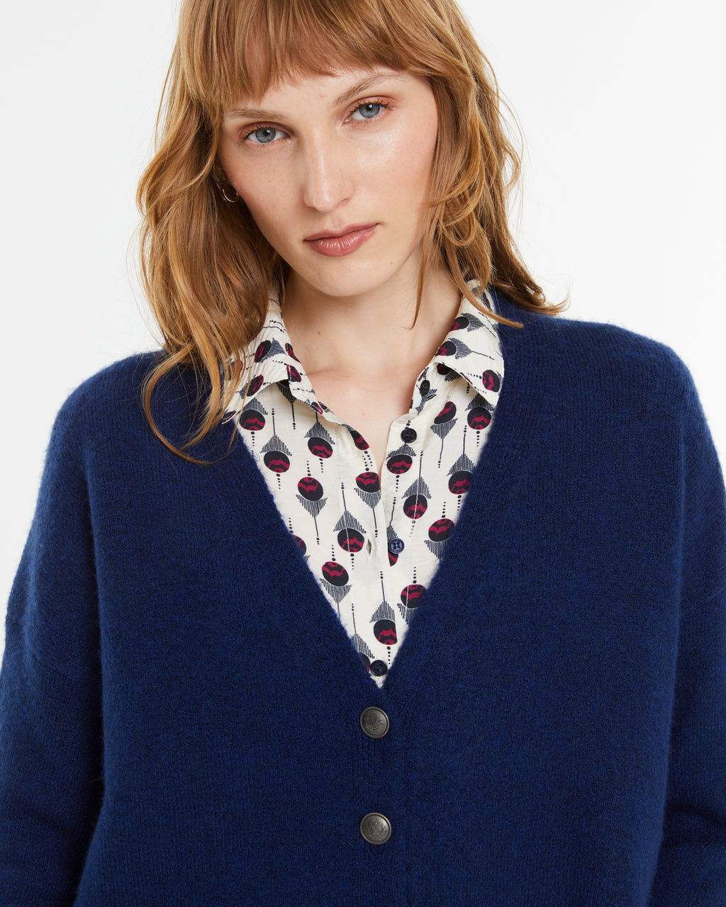 Damen Strickjacke mit V-Ausschnitt