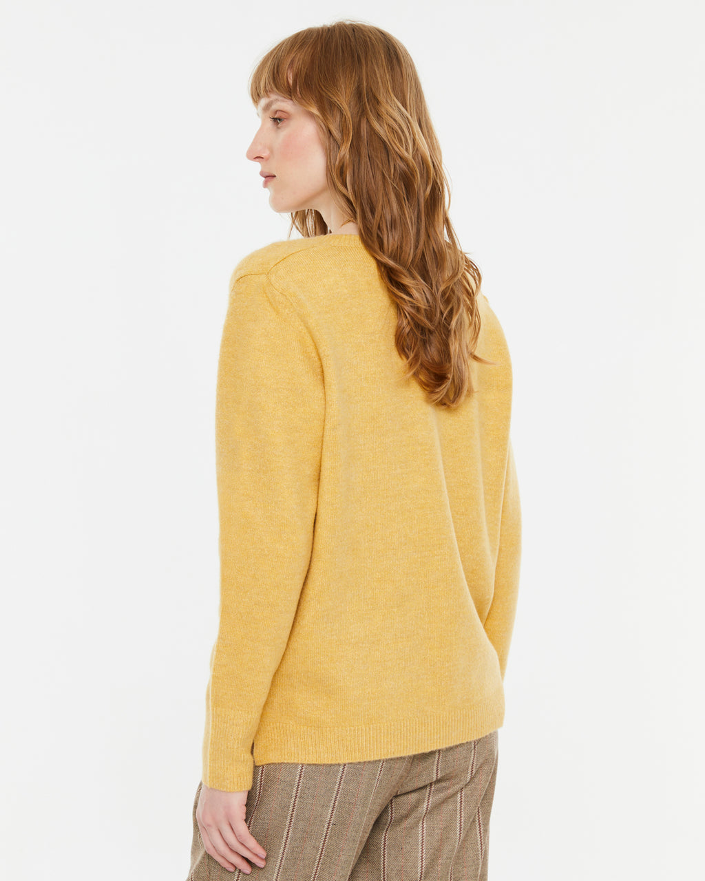 Jersey de mujer básico cuello pico