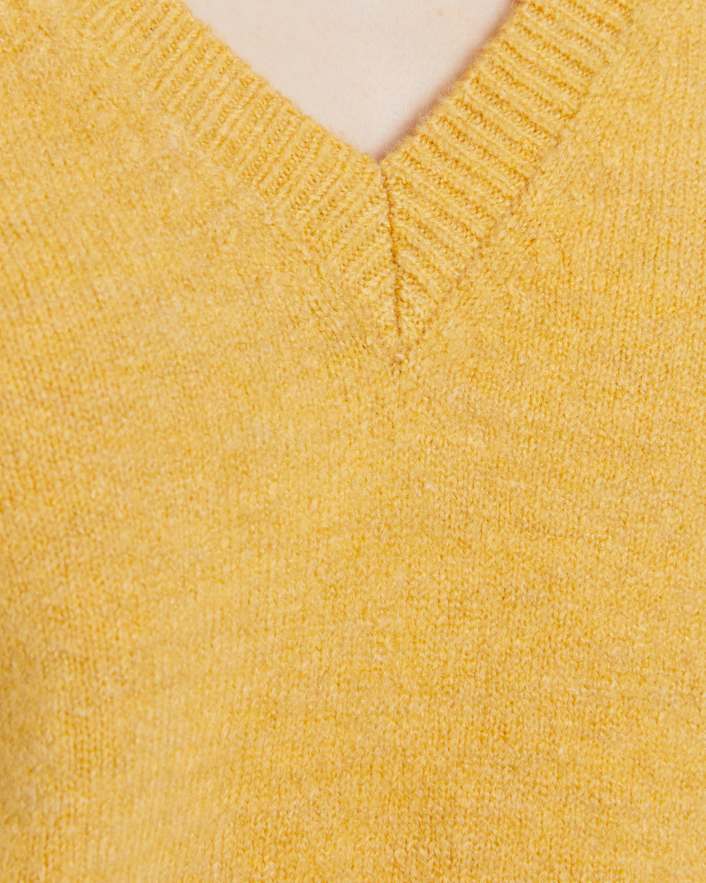 Jersey de mujer básico cuello pico