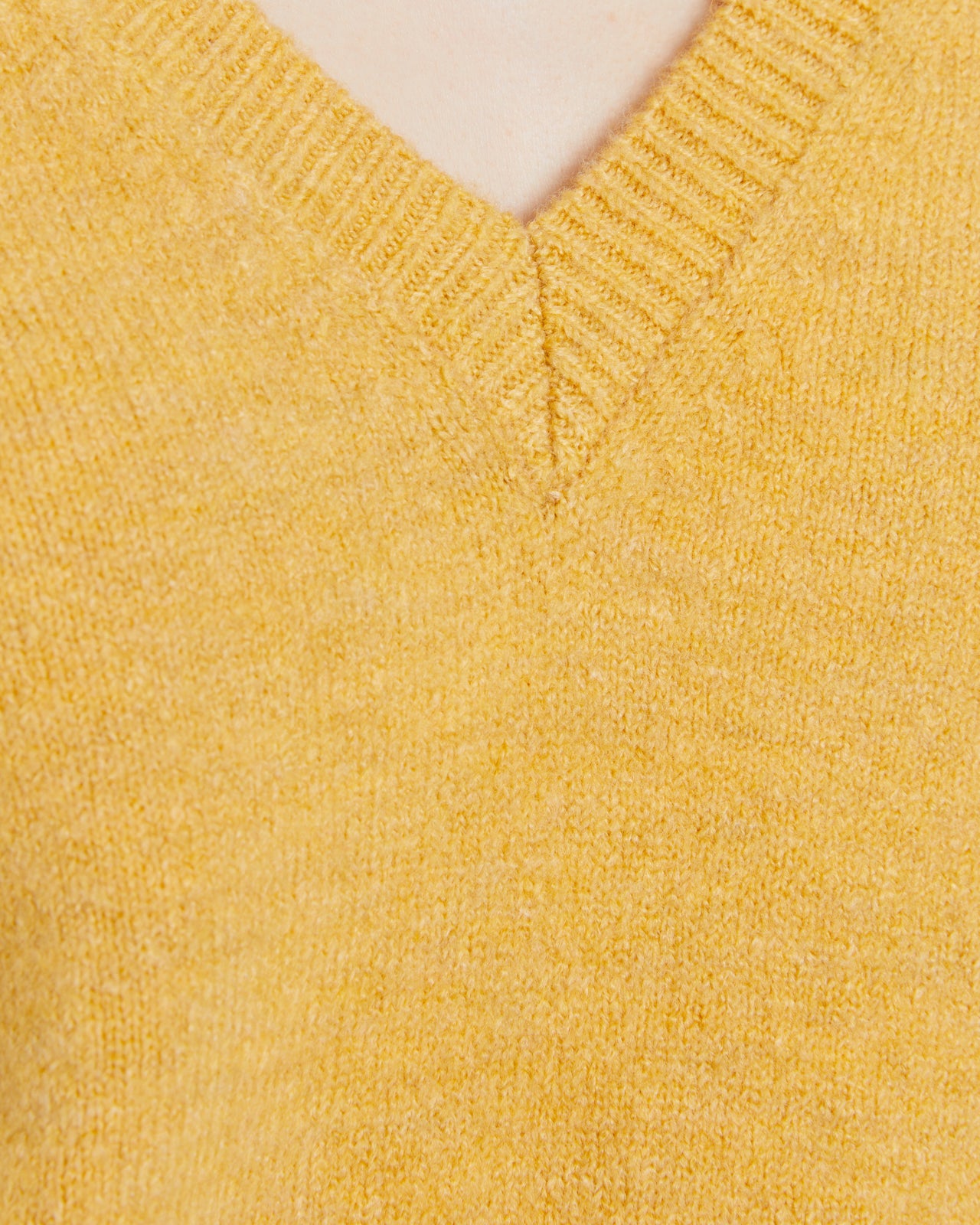 Jersey de mujer básico cuello pico