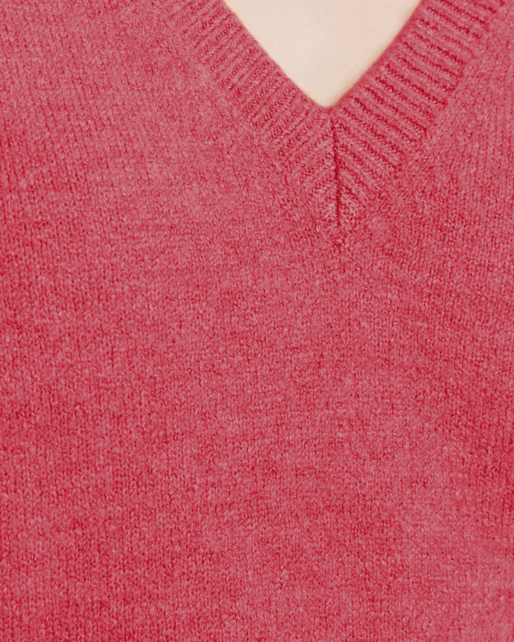 Jersey de mujer básico cuello pico