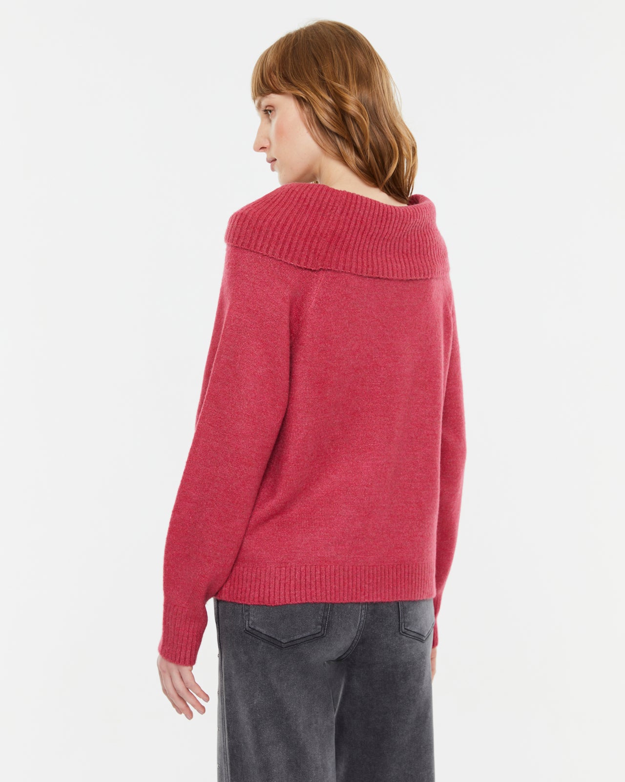 Jersey de mujer básico cuello pico