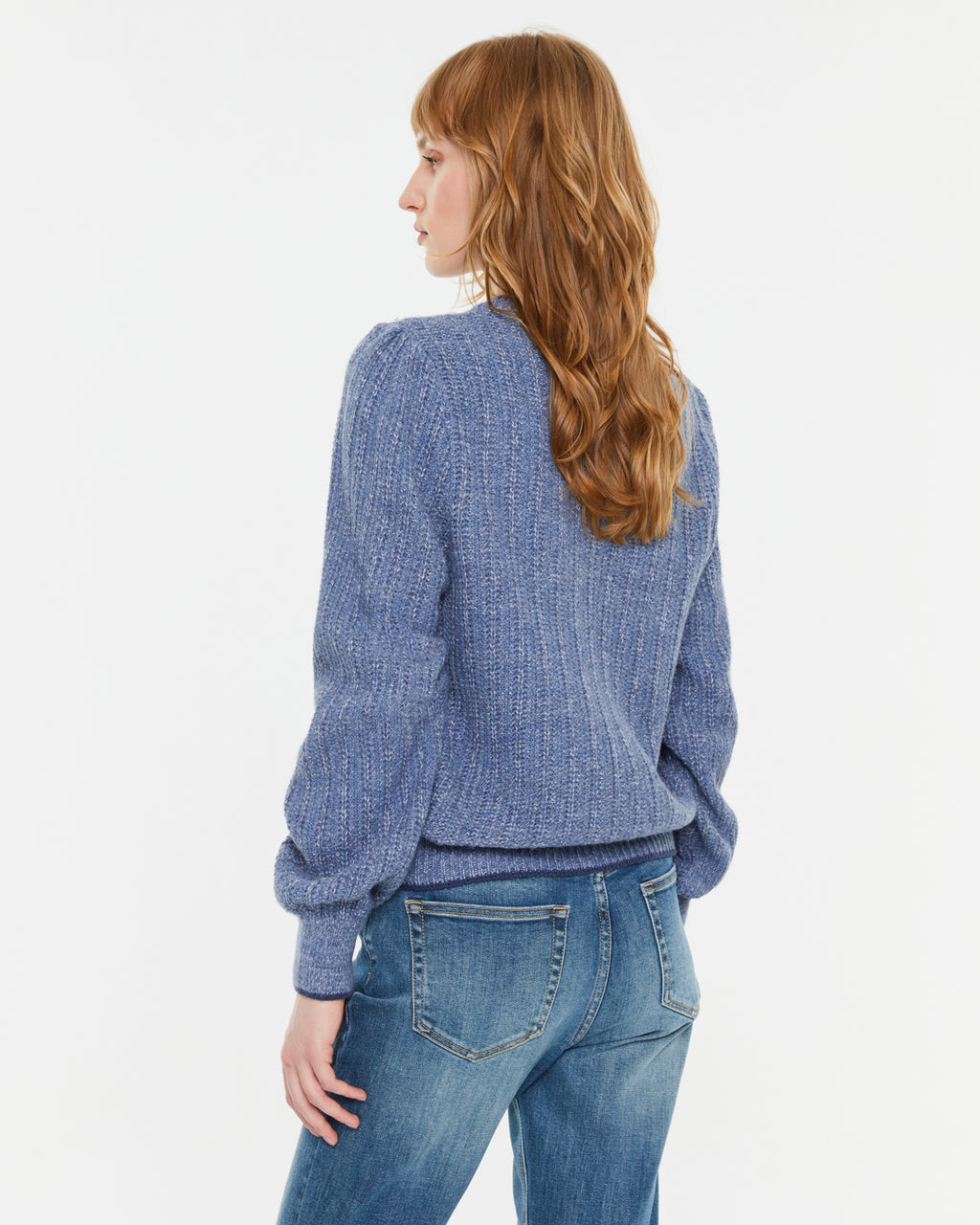 Jersey de mujer escote redondo manga larga