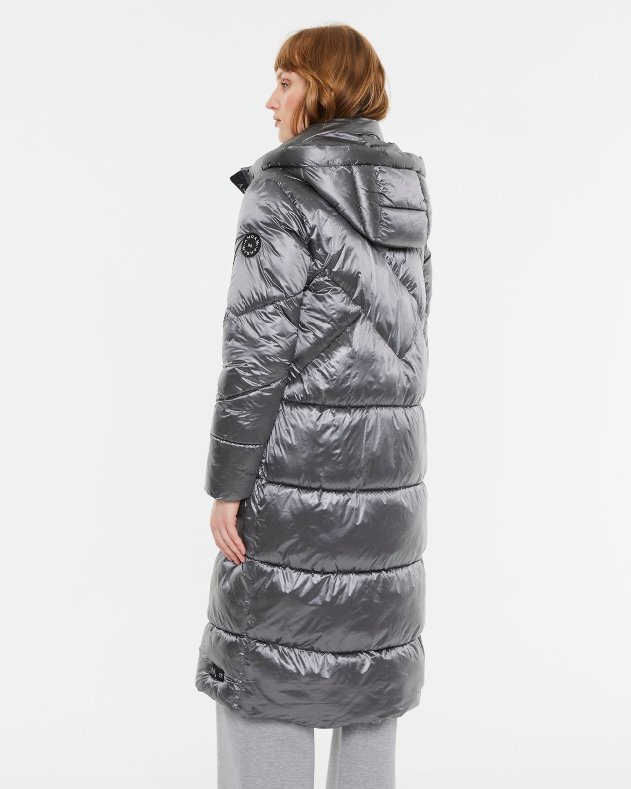 Parka larga de mujer acolchada
