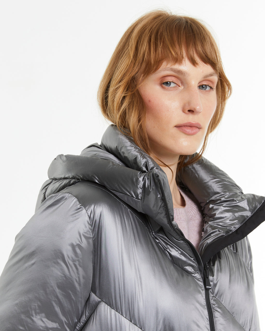 Parka larga de mujer acolchada