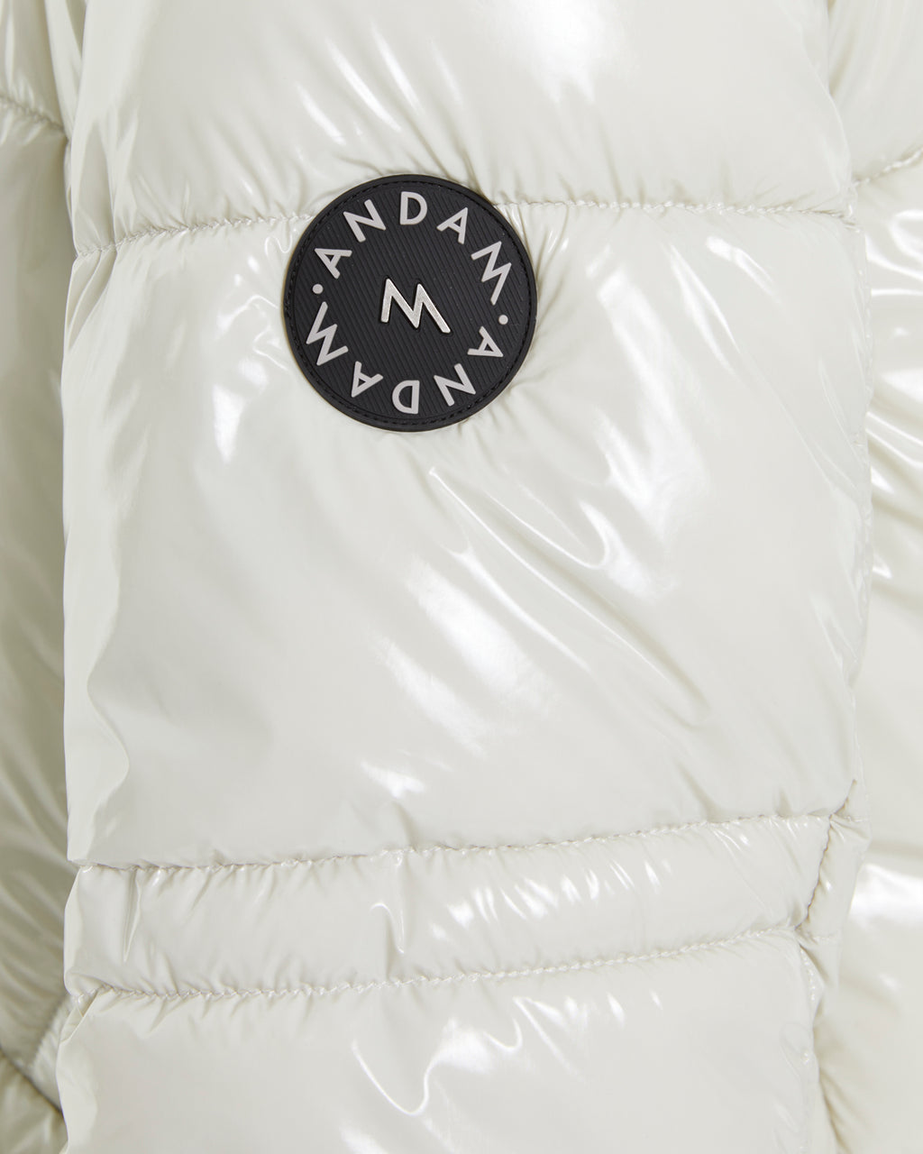 Parka de mujer acolchada satinada