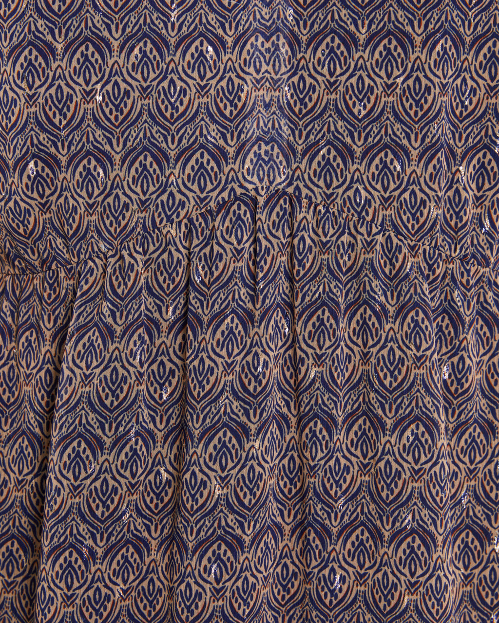 Bedrucktes Midikleid mit Rüschen