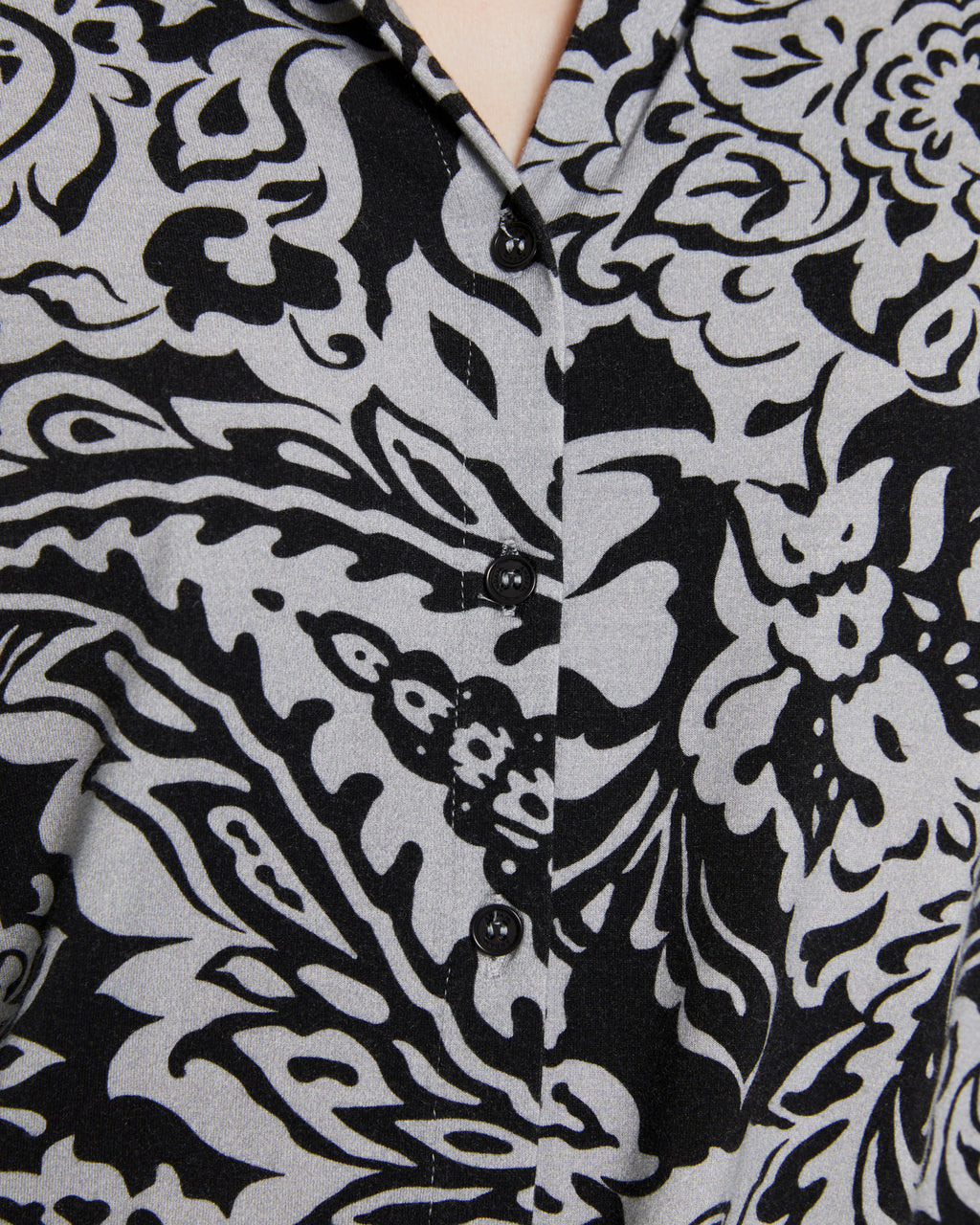 Camisa de mujer estampada de punto