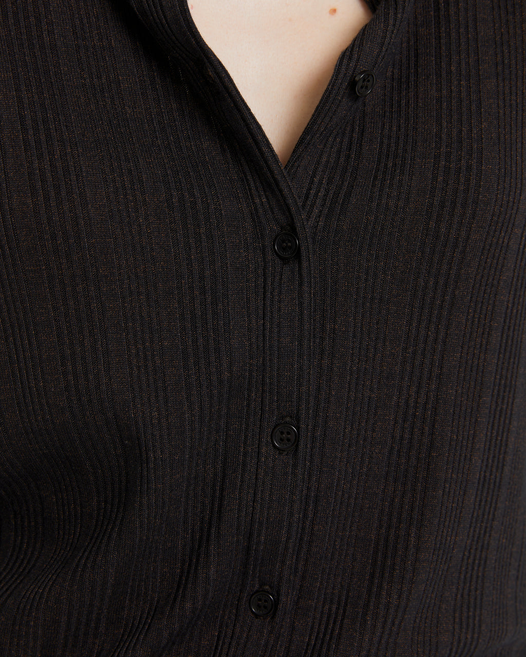 Camisa de mujer en punto canalé