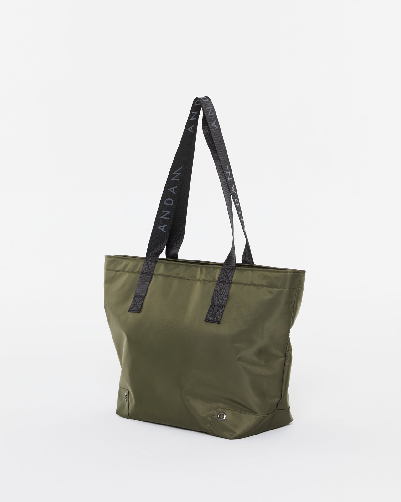 Bolso capazo de mujer de lona con cremallera